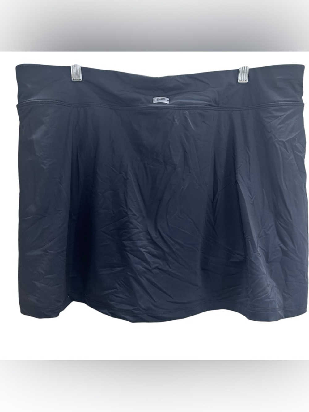 Duluth Trading Co Plus Size Suit Up Swim Skort Black 18 - Picture 3 of 6